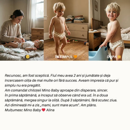 Chiloței de Antrenament - Curat la Oliță în 2-3 Săptămâni - 100% Bumbac Reutilizabil - Ușor de Îmbrăcat de la 18 Luni