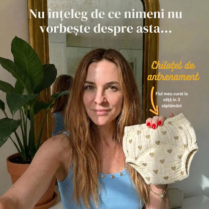 Chiloței de Antrenament - Curat la Oliță în 2-3 Săptămâni - 100% Bumbac Reutilizabil - Ușor de Îmbrăcat de la 18 Luni
