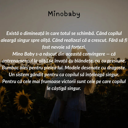 Chiloței de Antrenament - Curat la Oliță în 2-3 Săptămâni - 100% Bumbac Reutilizabil - Ușor de Îmbrăcat de la 18 Luni